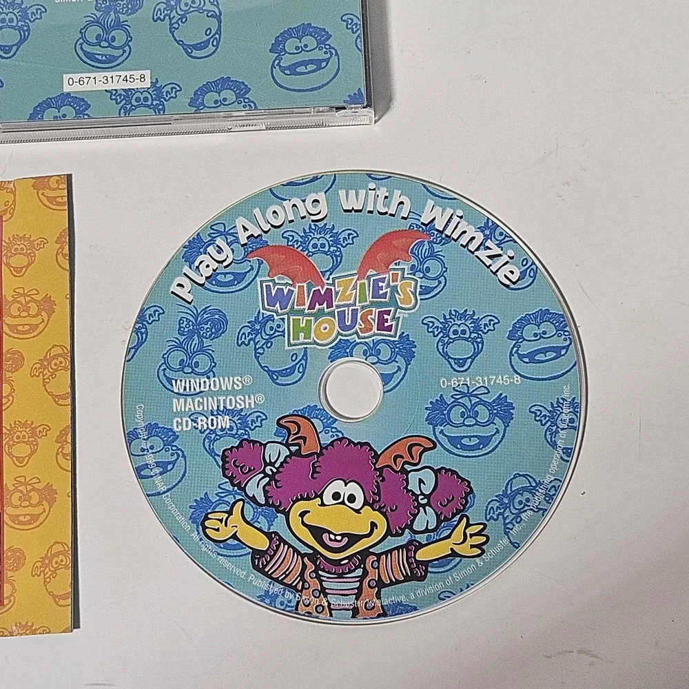 Wimzie's House Play Along‎ With Wimzie Kids Computer PC Game 1999 CD-ROM Vintage